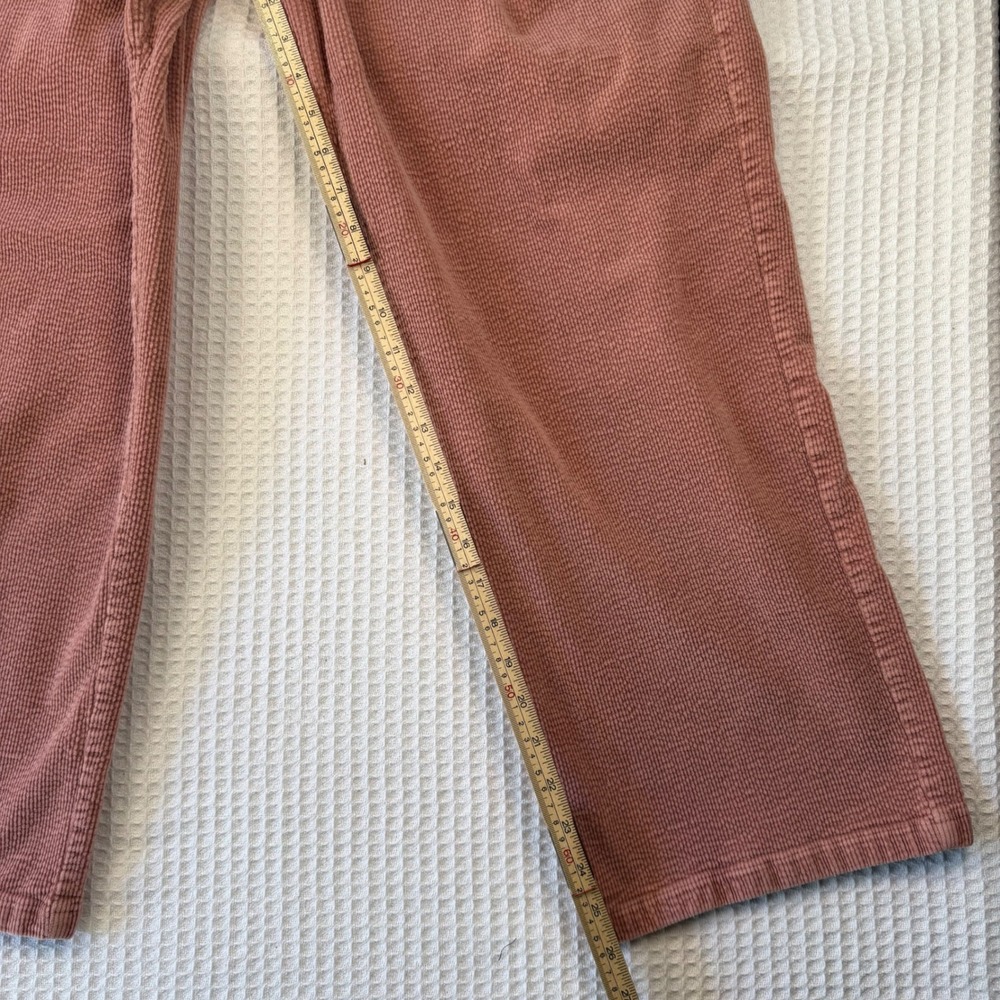 Elodie Womens XL Pink Corduroy Wide Leg Pleated Pants High Rise - Picture 5 of 8